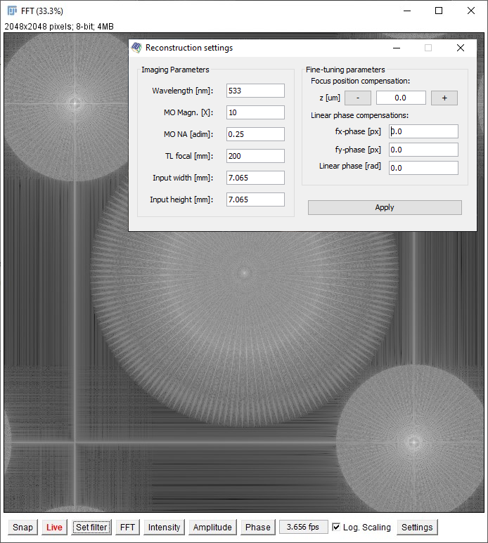 Reconstruction GUI