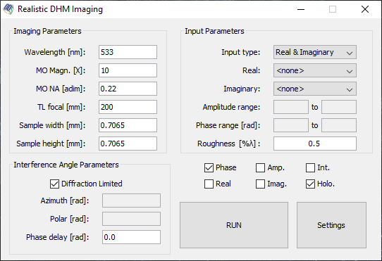 Simulation GUI